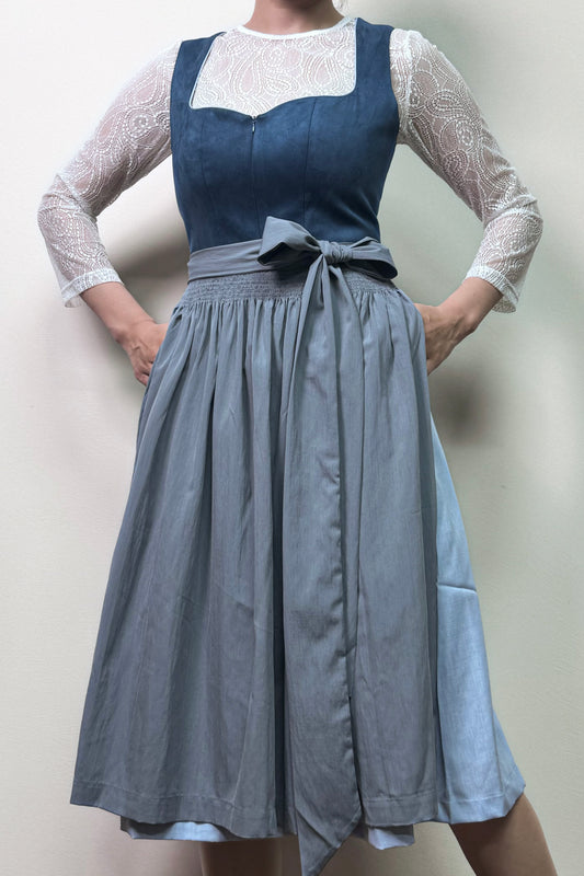 Dunkelblaues Dirndl mit Velours-Mieder Pageant Blue